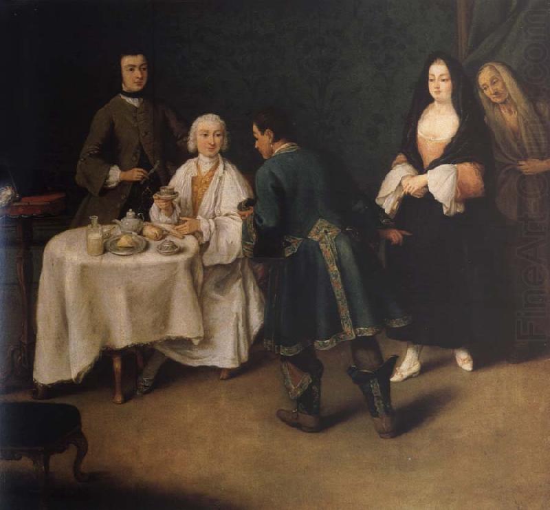 Pietro Longhi The visit in the lord china oil painting image